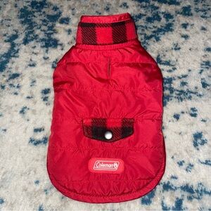 Coleman Red Plaid Dog Coat